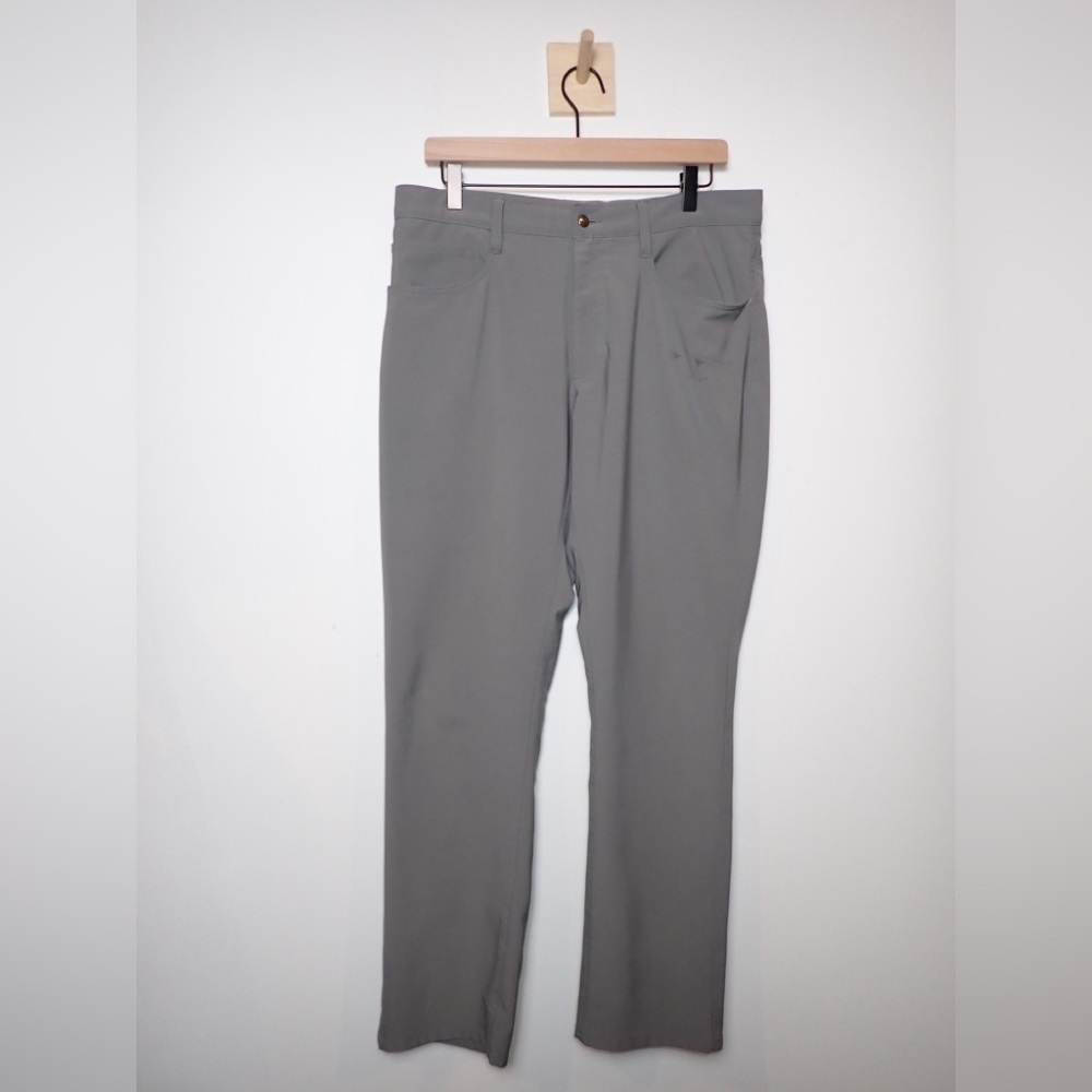 FJ Footjoy Athletic Fit Men’s Golf Casual Pants in Gray